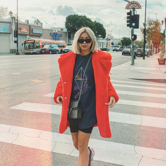 Glamorous Jackets & Blazers - Fire truck red teddy jacket